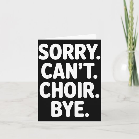 Carte Funny Choir Art For Men Women Choir Director Sing  (Devant)
