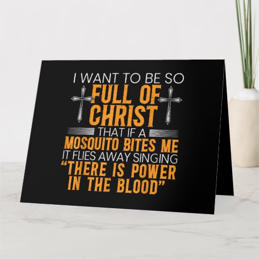 Carte Funny Christian Religious Servant of God Faithful (Devant)