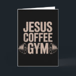 Carte Funny Christian Workout Jesus Coffee Gym Barbell C<br><div class="desc">Funny Christian Workout Jesus Coffee Gym Barbell Cross Women Tank Top</div>
