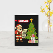 Carte Funny Christmas  (Fleur jaune)