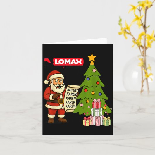 Carte Funny Christmas  (Fleur jaune)