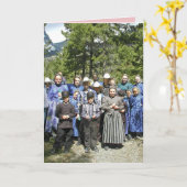 CARTE FUNNY CHRISTMAS AMISH GRETCARD (Fleur jaune)