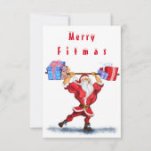 Carte Funny Christmas Card Père Noël avec cadeaux (Dos)