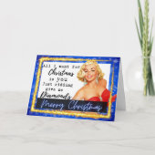 Carte Funny Christmas Card Retro Best Friend Diamonds (Devant)