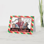 Carte Funny Christmas Card Retro Best Friend "Parenting" (Devant)