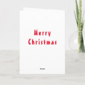 Carte Funny Christmas Card Snowman Guitare Player (Dos)