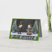 Carte Funny Christmas cards in a Victorian style (Dos)