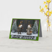 Carte Funny Christmas cards in a Victorian style (Fleur jaune)