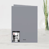 Carte Funny Christmas cats and dogs card (Dos)