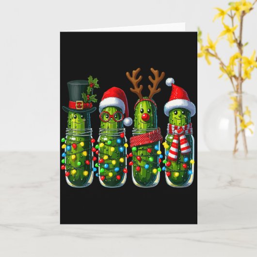 Carte Funny Christmas Ckles  (Fleur jaune)