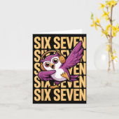 Carte Funny Christmas Cool Owl Dabbing Xmas Dab Six Seve (Fleur jaune)