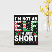 Carte Funny Christmas Family Pajamas I'm Not An Elf I'm (Fleur jaune)