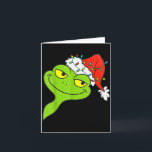 Carte Funny Christmas Frog Wearing Santa Hat And Lights<br><div class="desc">Funny Christmas Frog Wearing Santa Hat And Lights Xmas Frog</div>