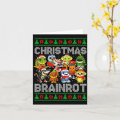 Carte Funny Christmas Italian Brain Rot Italian Brainrot (Fleur jaune)