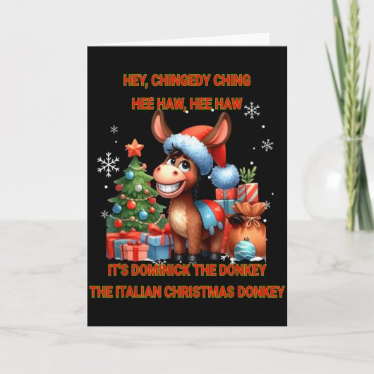Carte Funny Christmas Italian Christmas Dominick The  (Devant)