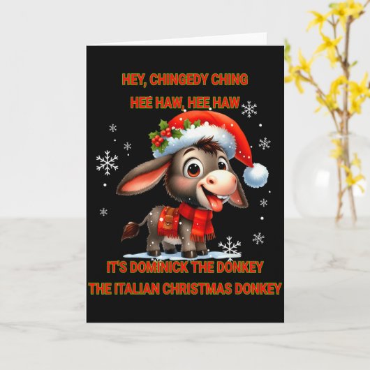 Carte Funny Christmas Italian Christmas Dominick The (Fleur jaune)
