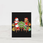 Carte Funny Christmas Mahjong Santa Snowman Elf Reindeer (Devant)