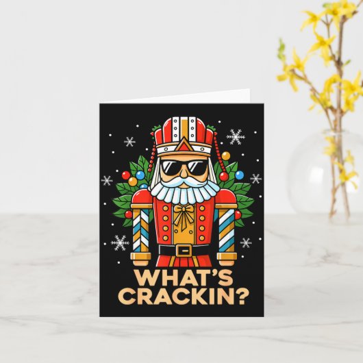 Carte Funny Christmas Nutcracker Men Kids Teen Boys What (Fleur jaune)