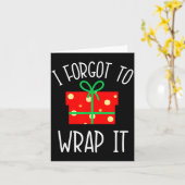 Carte Funny Christmas Pregnancy Announcement I Forgot To (Fleur jaune)