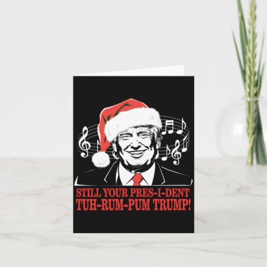 Carte Funny Christmas President Trump Pajamas Ugly Xmas (Devant)