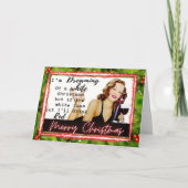 Carte Funny Christmas Retro Card Best Friend "White" (Devant)