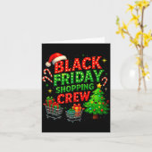 Carte Funny Christmas Shopng Crew (Fleur jaune)