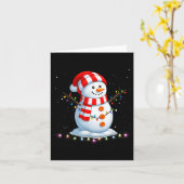 Carte Funny Christmas Snowman Tee Cute Santa Men Women K (Fleur jaune)