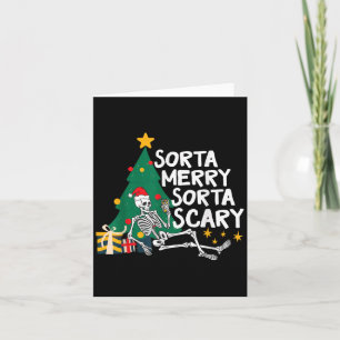 Carte Funny Christmas Sorta Joyeux Sorta Y Xmas Arbre Sk