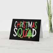 Carte Funny Christmas Squad Famille Vacances (Devant)