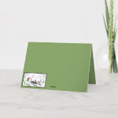 Carte Funny Christmas Stickman (Dos)