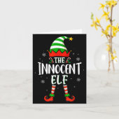 Carte Funny Christmas The Innocent Elf Family Matching X (Fleur jaune)