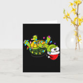 Carte Funny Christmas Turtle It's Fine I'm Fine Everythi (Fleur jaune)