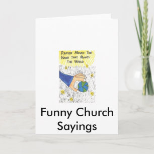 Carte Funny Church Sayings