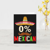 Carte Funny Cinco De Mayo Fiesta 0% 0% Mexicain Deux (Fleur jaune)