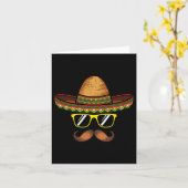 Carte Funny Cinco De Mayo Funny Sombrero Casquette Avec (Fleur jaune)