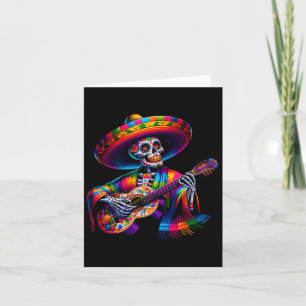 Carte Funny Cinco De Mayo Skeleton Skull Fiesta Sombrero