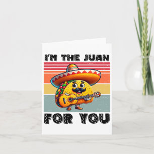 Carte Funny Cinco De Mayo Vintage Mexicain Je suis le Ju