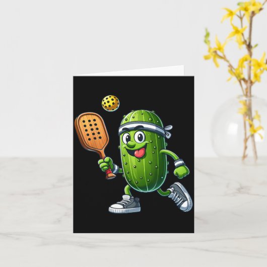 Carte Funny Ckleball Player Paddleball Lover  (Fleur jaune)
