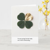 Carte Funny Clover Relationship Card – Luxury (Fleur jaune)