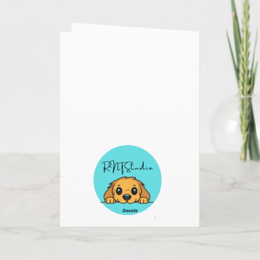 Carte Funny Cockapoo Anatomy Card- Custom Inside Message (Dos)