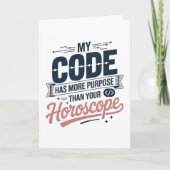 Carte Funny Coding Quote AI Programmer Design (Devant)