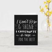 Carte Funny Coffee Coffee Lover Saying Gift For Her Mom  (Fleur jaune)