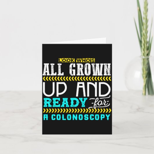 Carte Funny Colonoscopy Joke Medical Humor Checkup  (Devant)