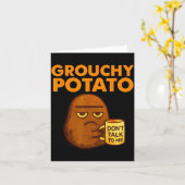 Carte Funny Couple Sweet Tato &amp; Grouchy Tato  (Fleur jaune)