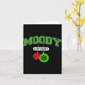 Carte Funny Couples Christmas Merry And Bright Moody And (Fleur jaune)