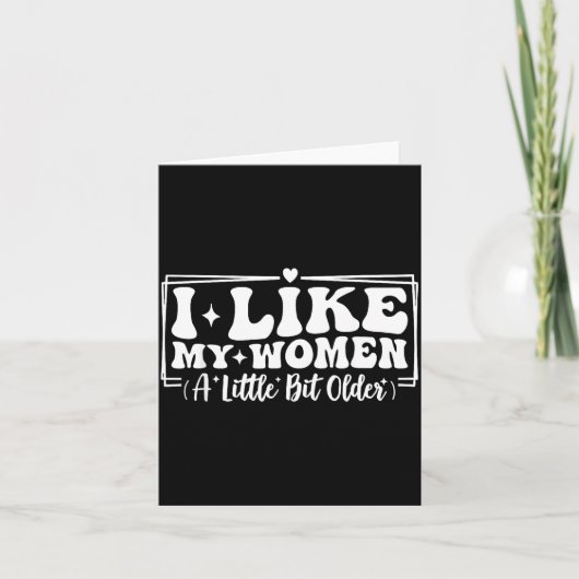 Carte Funny Couples Quotes I Like My Women A Little Bit  (Devant)