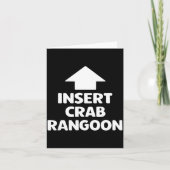 Carte Funny Crab Rangoon Apparel _ Hilarious Foodie (Devant)