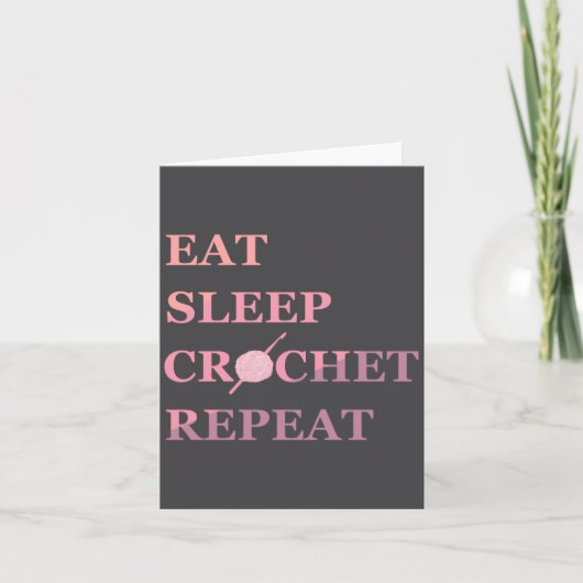 Carte Funny Crochet Quote  (Devant)