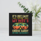 Carte Funny Cruise Candy Husband (Debout devant)