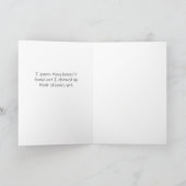 Carte Funny Dachshund Bon Garçon Noël (Intérieur)